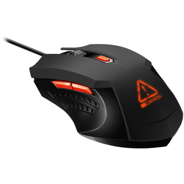 Optical Gaming Mouse with 6 programmable buttons, Pixart optical sensor, 4 levels of DPI and up to 3200, 3 million times key life, 1.65m PVC USB cable,rubber coating surface and colorful RGB lights, size:125*75*38mm, 115g