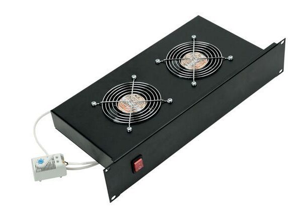 Triton vent. jedinica 19", 2U, 2 vent+termostat, RAB-CH-X01-A1