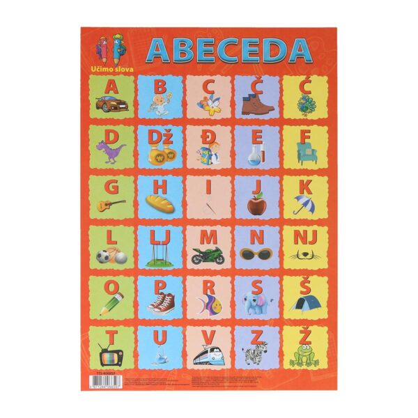 TTS Učimo slova Abeceda 46x67cm