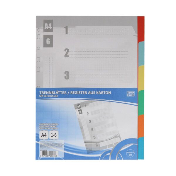 TTO Index 1-6 A4 Kartonski Boja