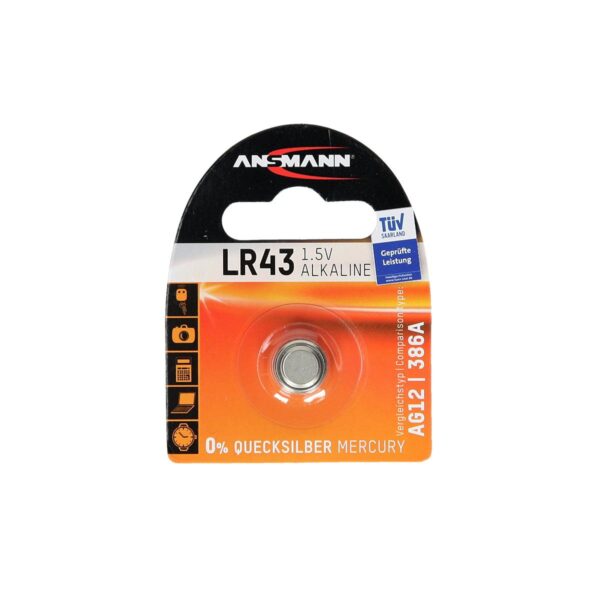 AN Bat LR43 1.5V 1/1 Alkalna