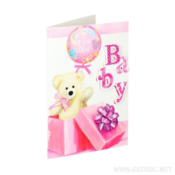 SB Čestitka 3D "BabyGirl 02" Ro
