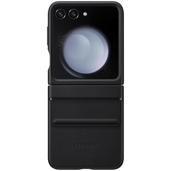 Samsung Galaxy Z Flip5 Flap Eco-Leather Case Black