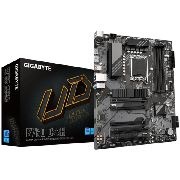 Gigabyte MB B760 DS3HLGA1700; 4xDDR5; 2xM.2,4xSATA;HDMI, DP; ATX