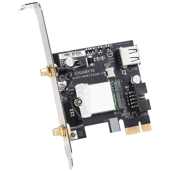 Gigabyte WIFI WB1733Dup to 1733Mbps; BL 5;