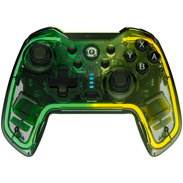 CANYON GPW-02, Bluetooth Controller with built-in 800mah battery, BT 5.0, 2M Type-C charging cable , Bluetooth Gamepad for Nintendo Switch / Android / Windows ( RGB Lighting ),152*110*55mm, 232g, black