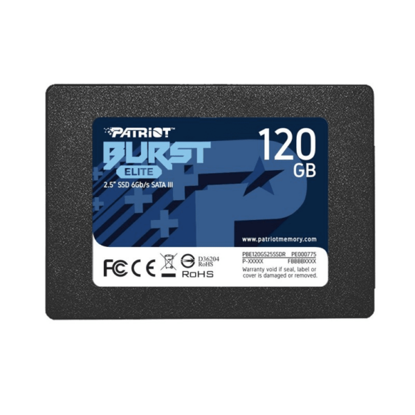 Patriot SSD 120GB 2.5'';Burst Elite;up to R/W : 450/320MB/s;