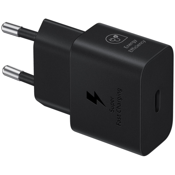 Samsung 25W Ultra Fast Charging USB-C Power Adapter Black (cable not included)